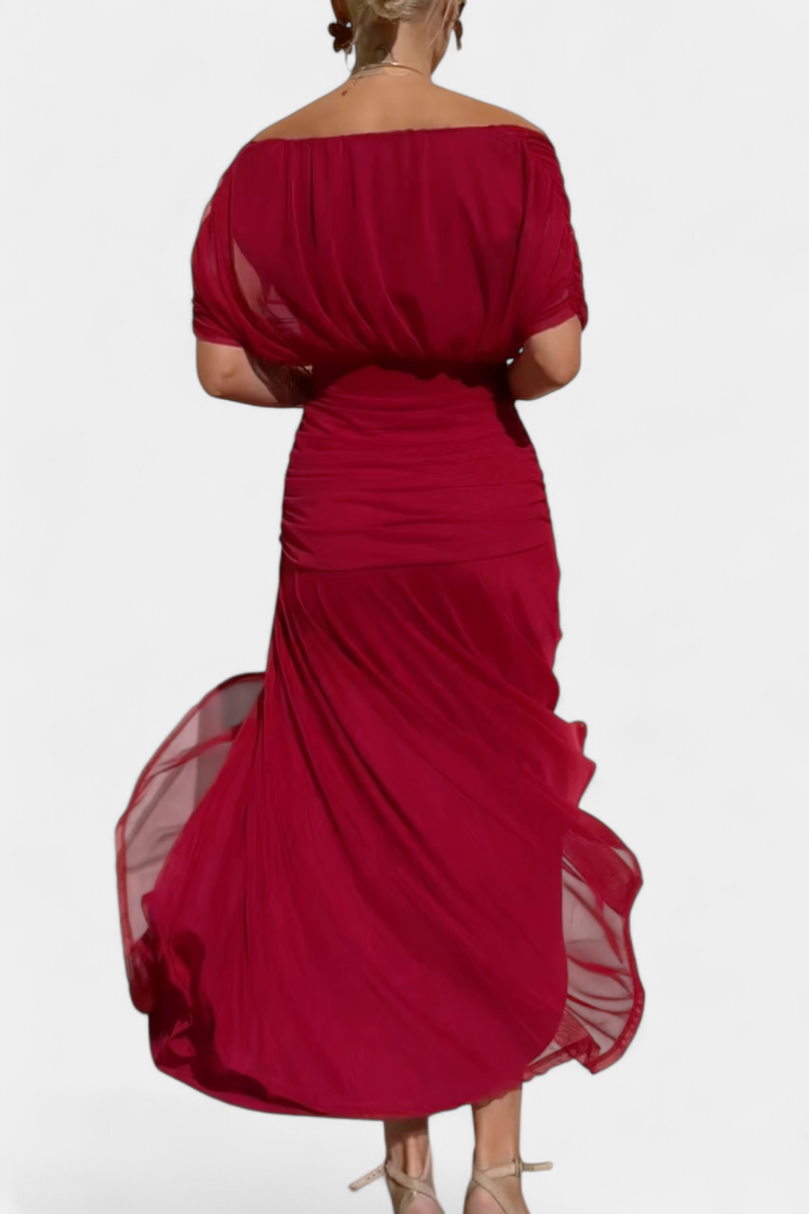 Amélie | Elegant Floral V-Neck Dress