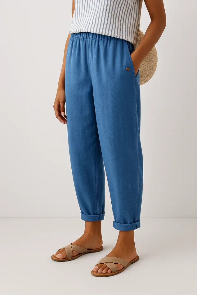 Léa | Linen-Cotton Summer Trousers
