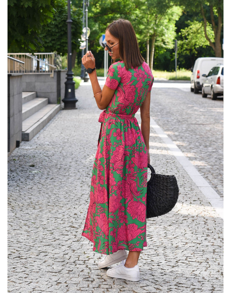 Olivia | Floral Midi Spring Dress