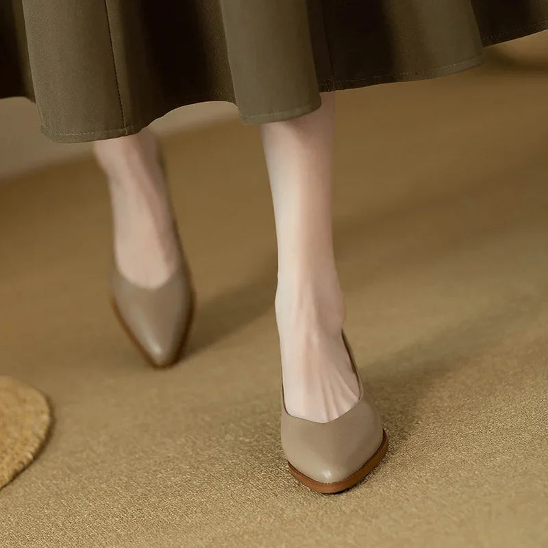 Élise | Classic Block Heel Pumps