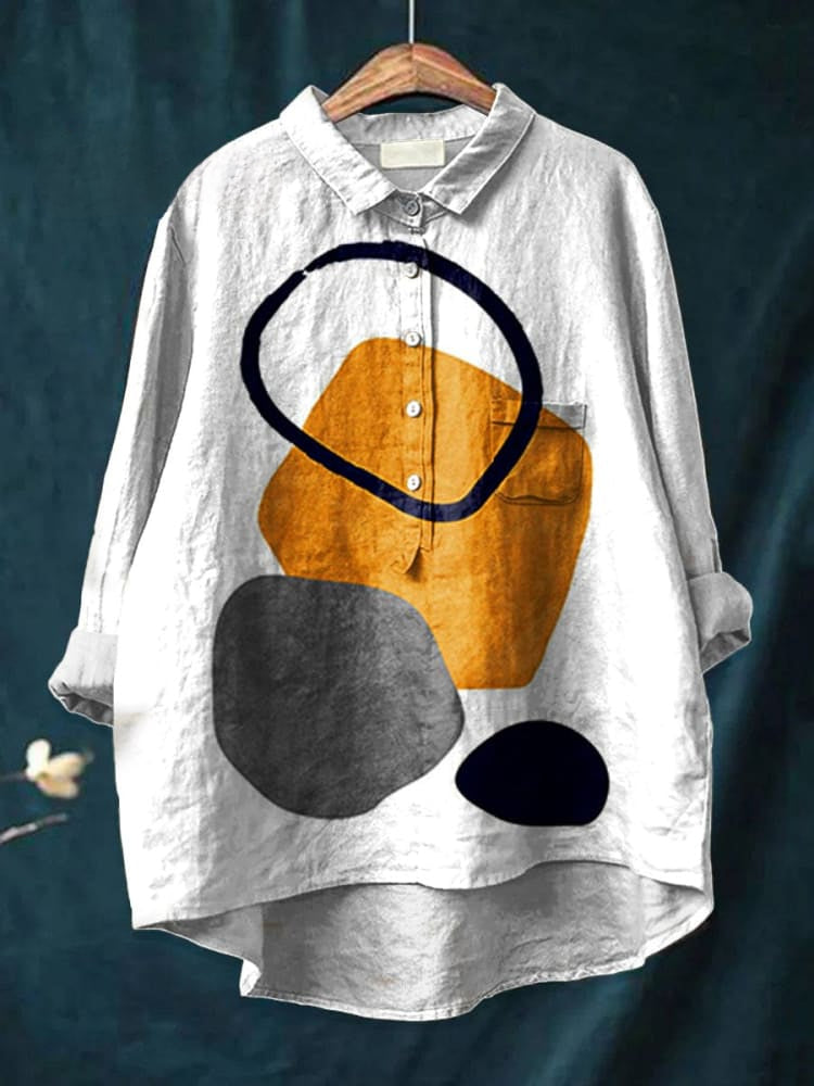 Paloma | Geometric Abstract Print Shirt
