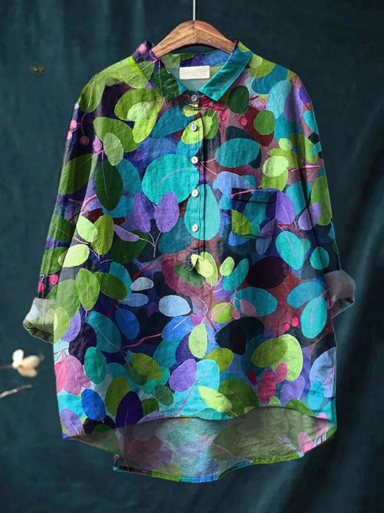 Gabrielle | Floral Embroidered Linen Shirt