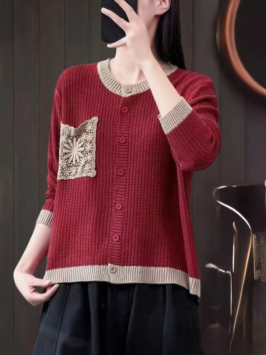Gabrielle | Textured Knit Cardigan