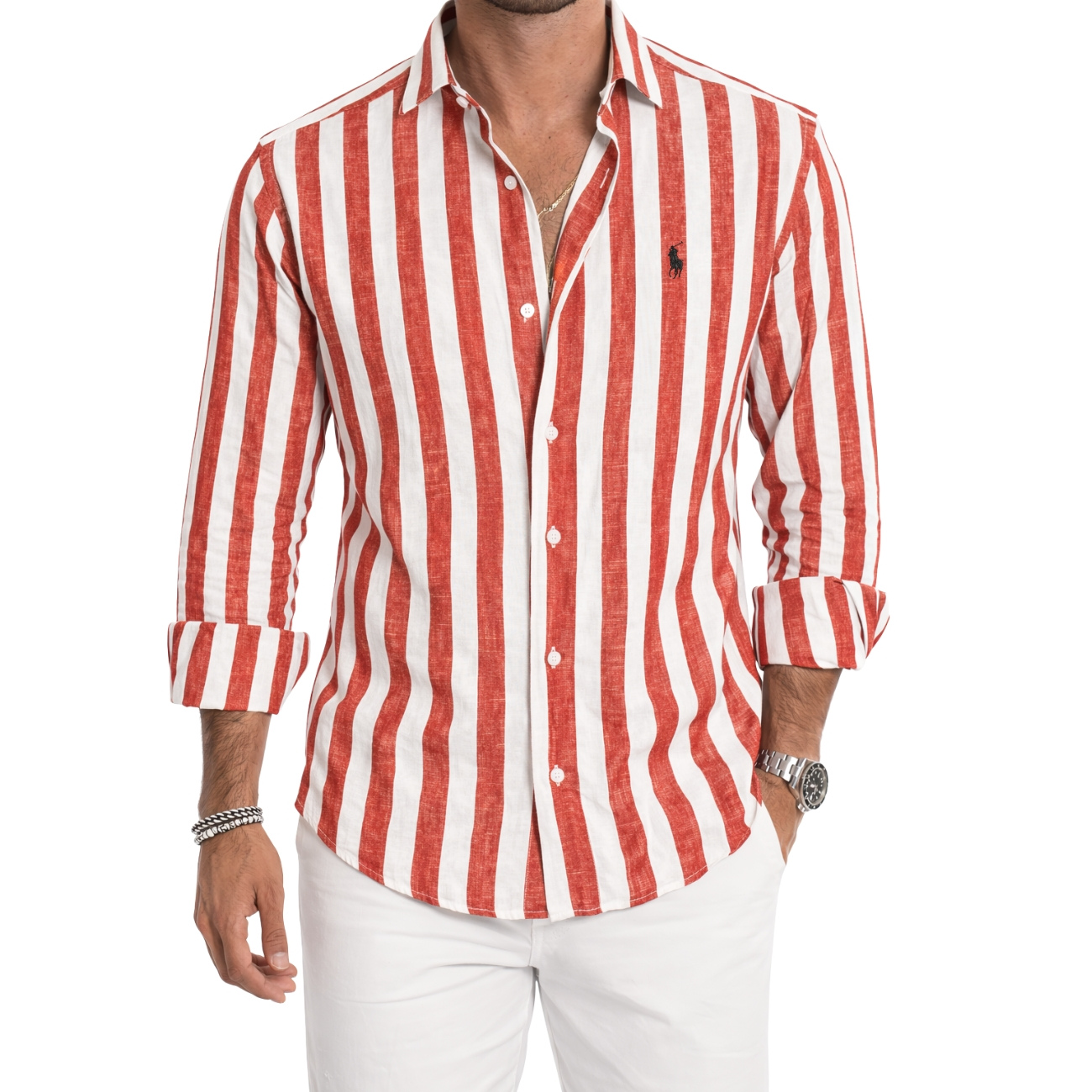 Ahaz | Striped Casual Shirt, Nine Colors