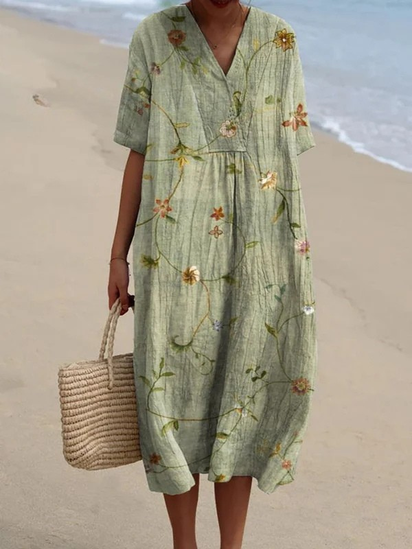 Margaux | Flowy Floral Art Dress