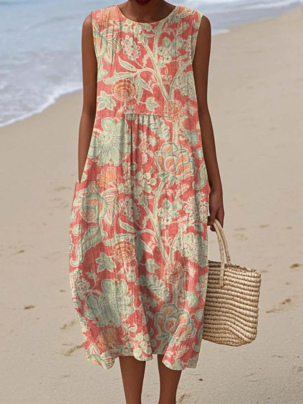 Élise | Floral Midi Dress