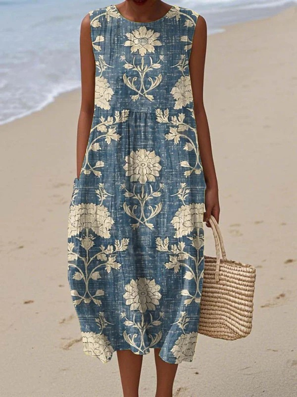 Chloé | Boho Floral Midi Dress
