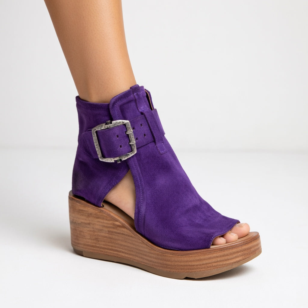 Zithobile | Open Wedge Ankle Boots