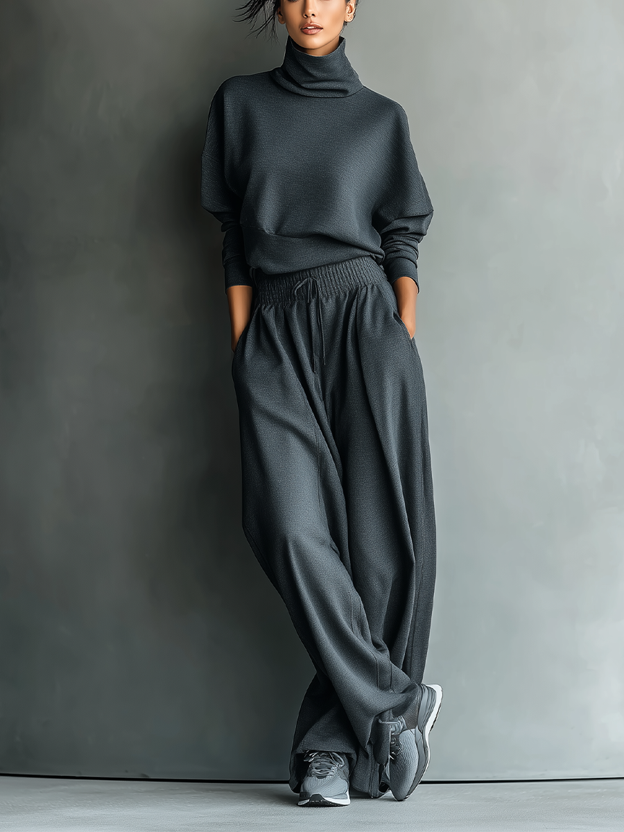 Sonja | Knit Two-Piece Wide-Leg Set