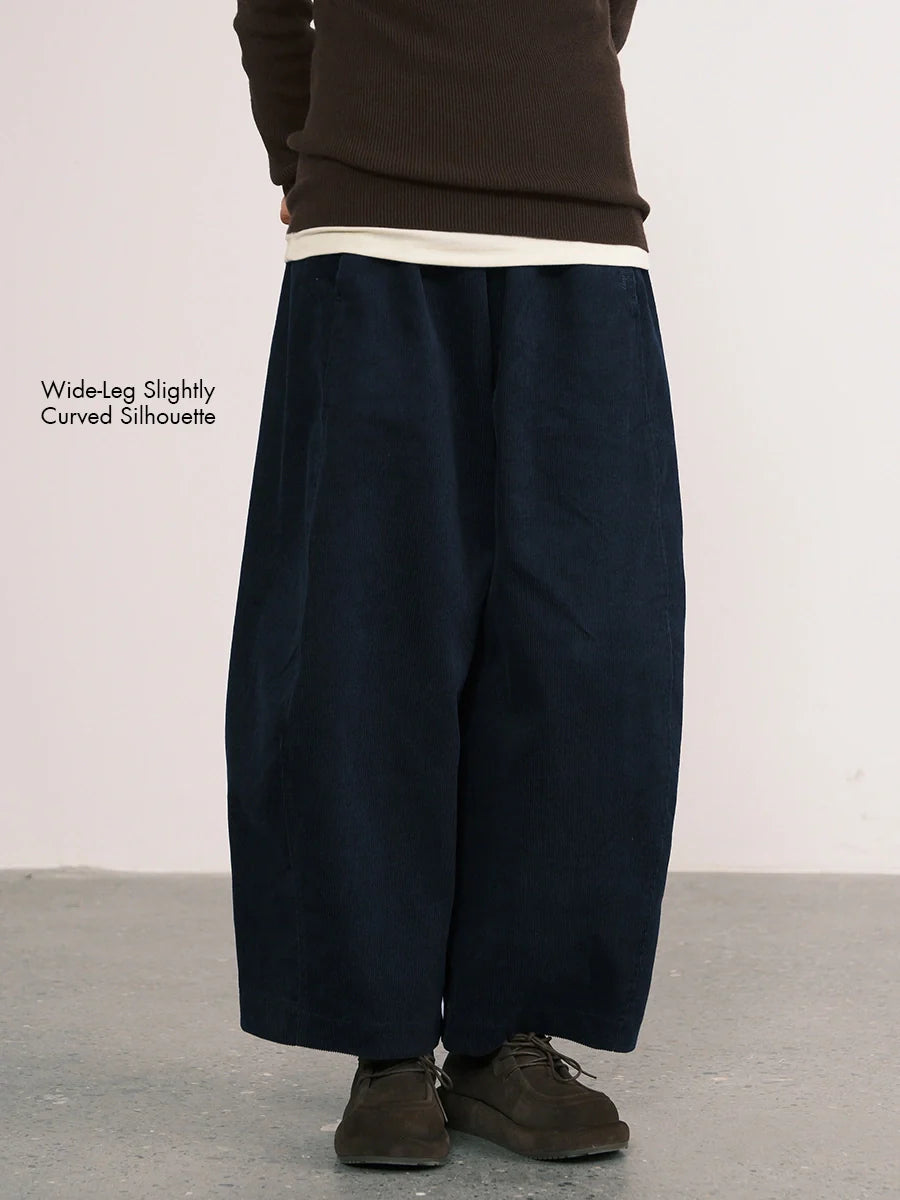 Zintle | Corduroy Wide-Leg Ankle Pants