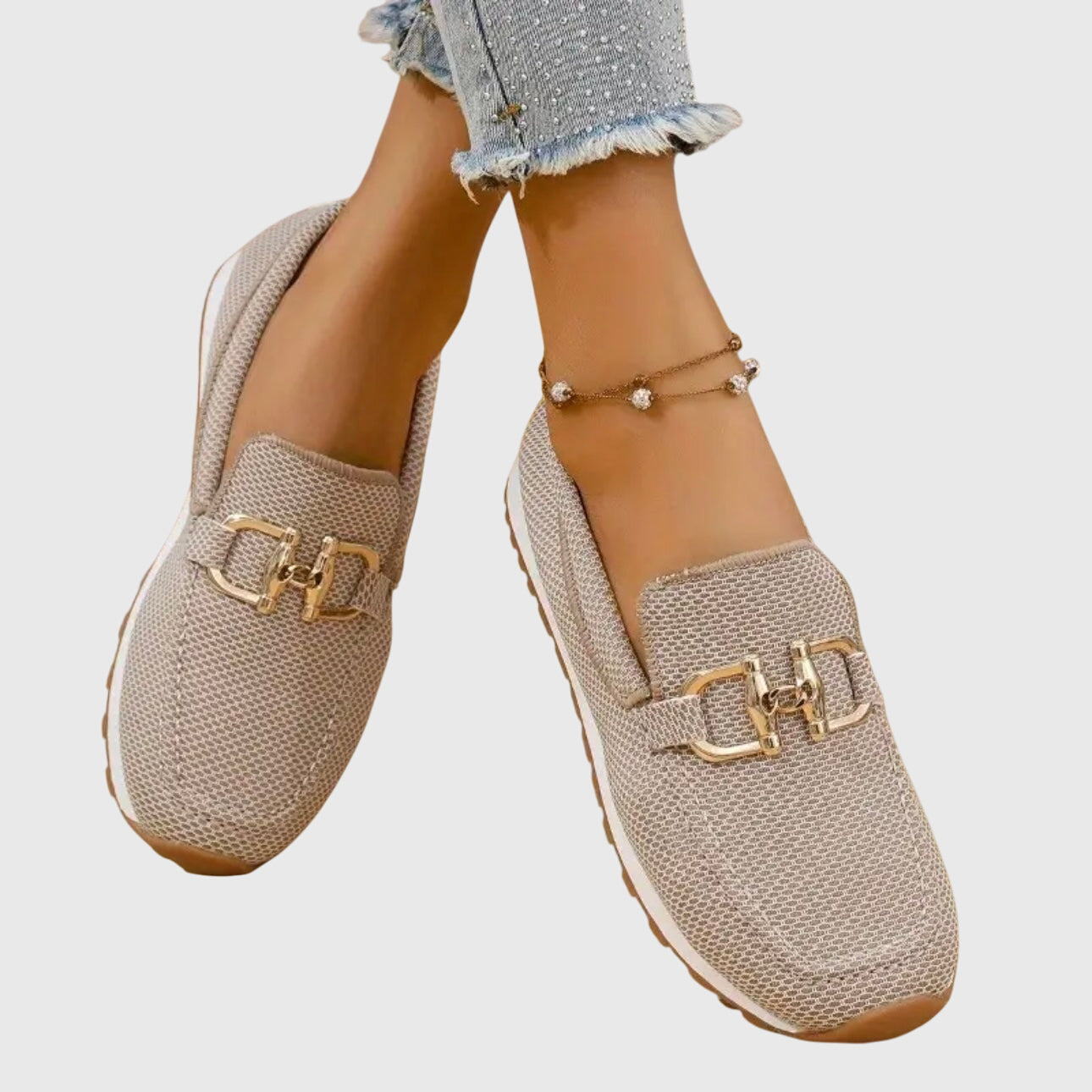 Ntombifikile | Orthopedic Loafer-Sneaker Gold Detail