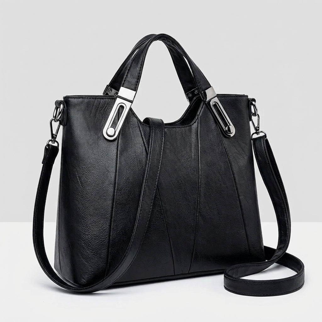 Nomcebo | Pebbled Leather Structured Tote
