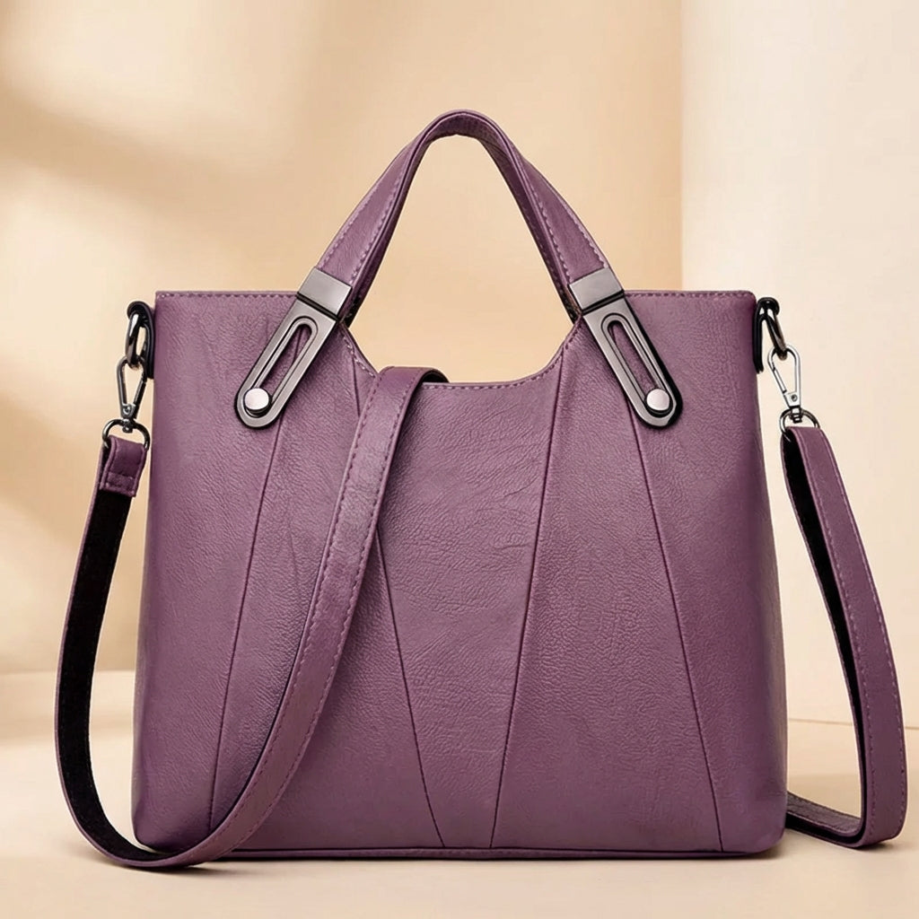 Nomcebo | Pebbled Leather Structured Tote