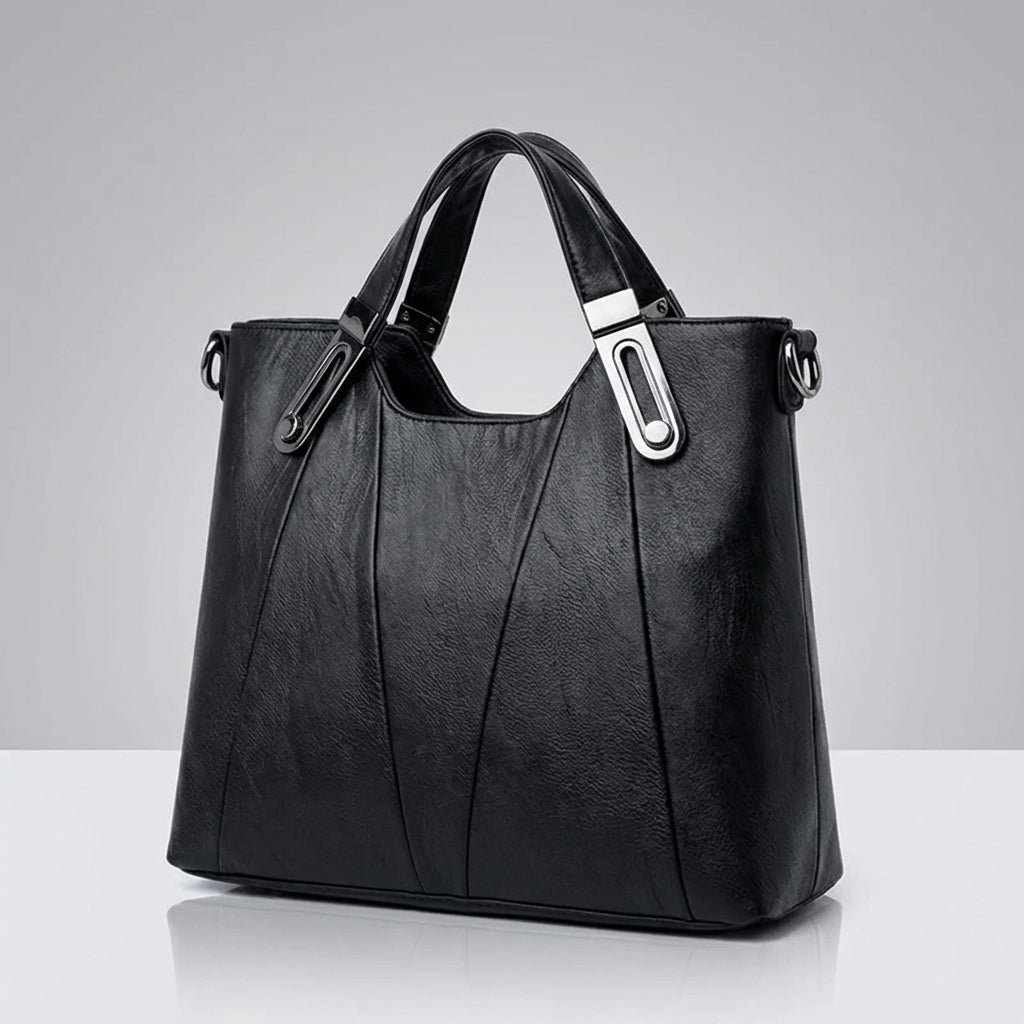 Nomcebo | Pebbled Leather Structured Tote