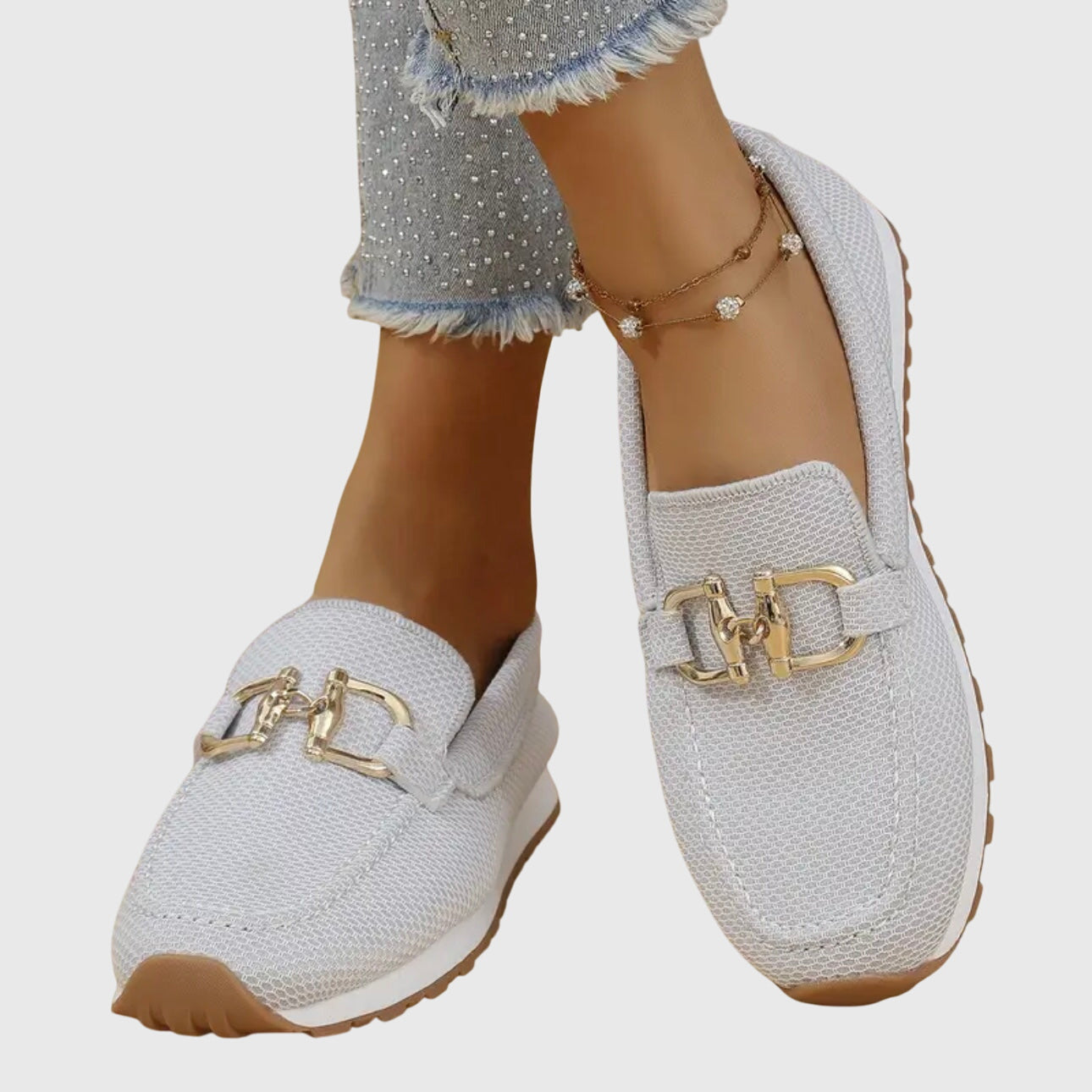 Ntombifikile | Orthopedic Loafer-Sneaker Gold Detail