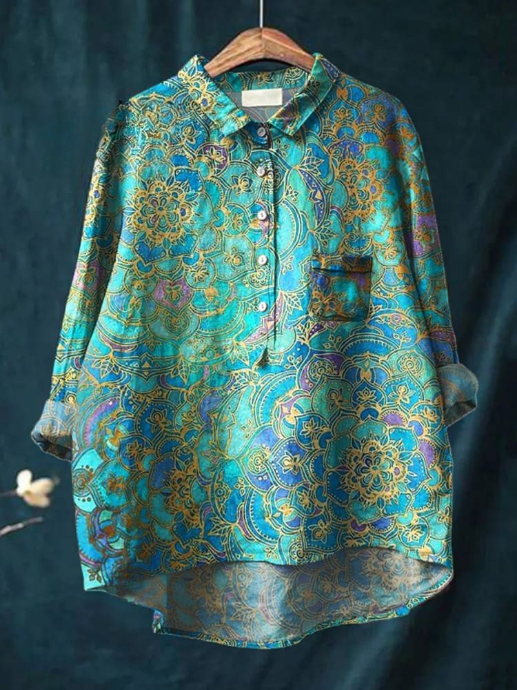 Valentina | Mandala Print Shirt