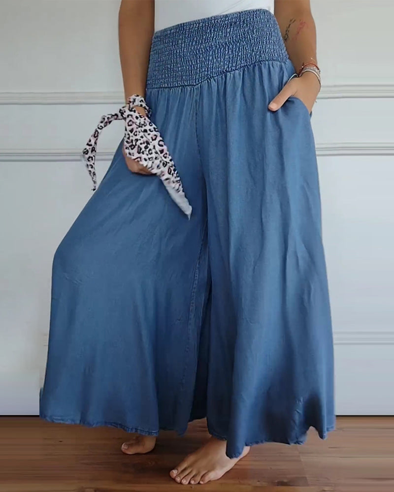 Delphine | Flowing Wide-Leg Trousers