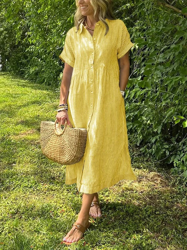 Valentina | Flowing Cotton Maxi Dress