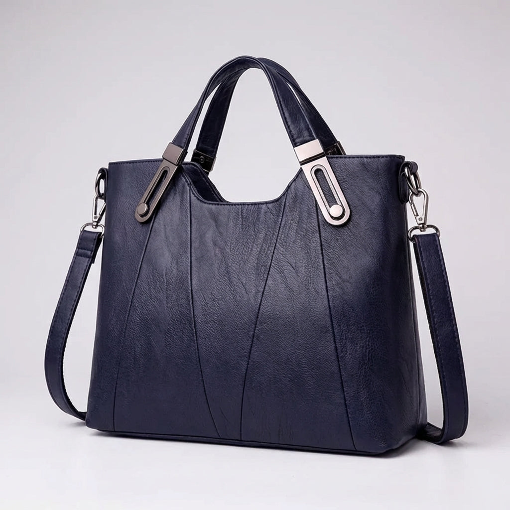 Nomcebo | Pebbled Leather Structured Tote