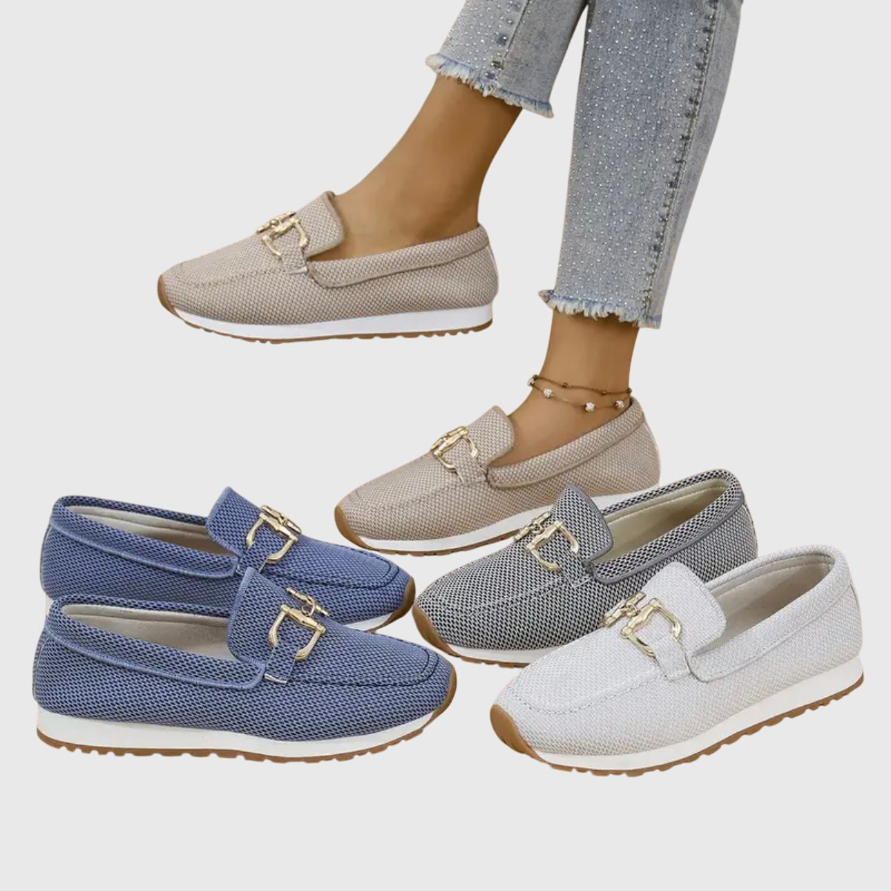 Ntombifikile | Orthopedic Loafer-Sneaker Gold Detail