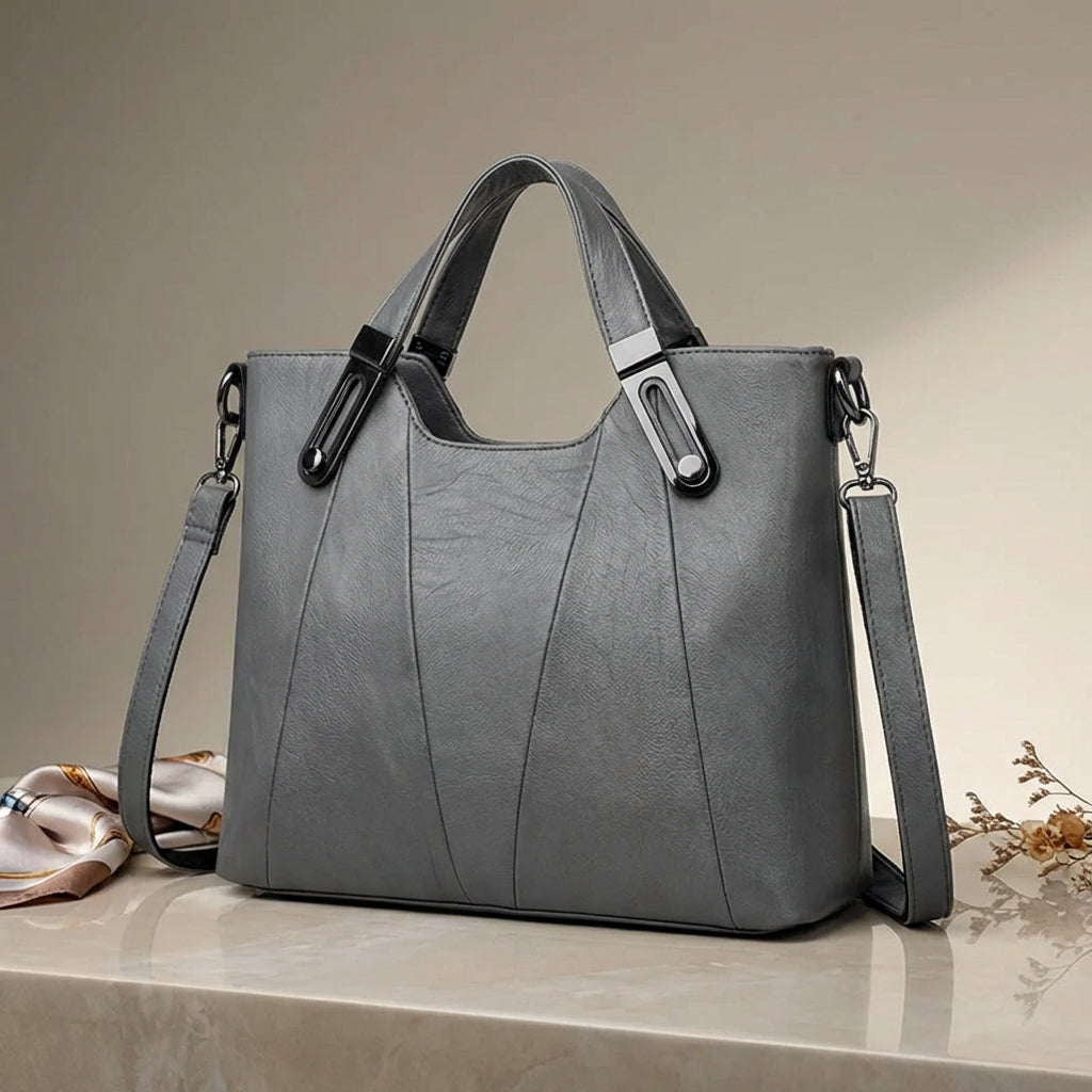 Nomcebo | Pebbled Leather Structured Tote