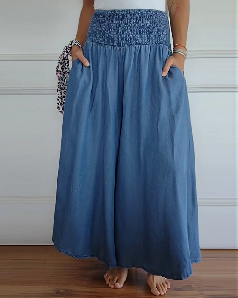 Delphine | Flowing Wide-Leg Trousers