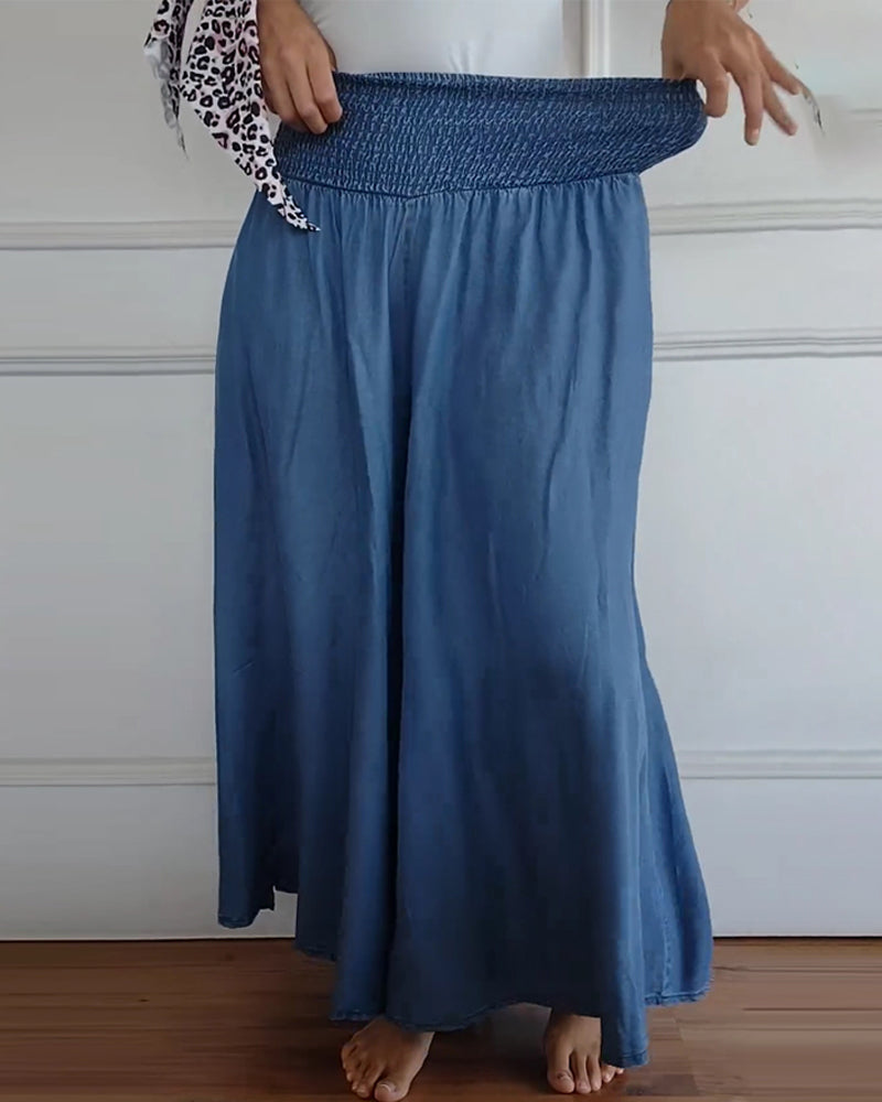 Delphine | Flowing Wide-Leg Trousers