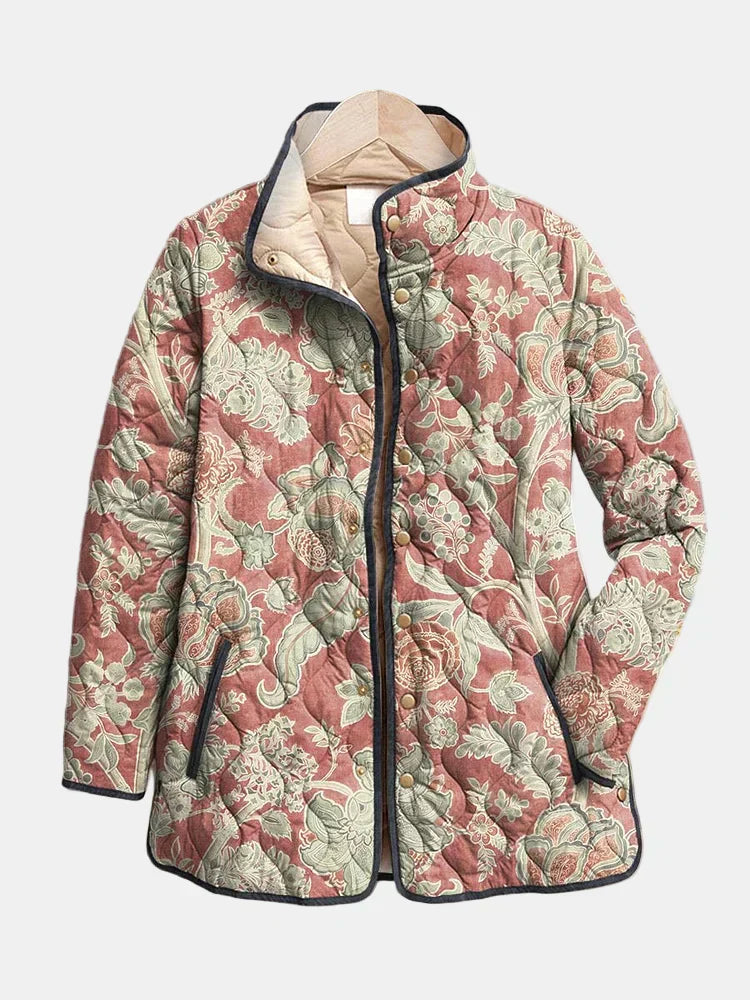 Aurore | Vintage Floral Quilted Jacket