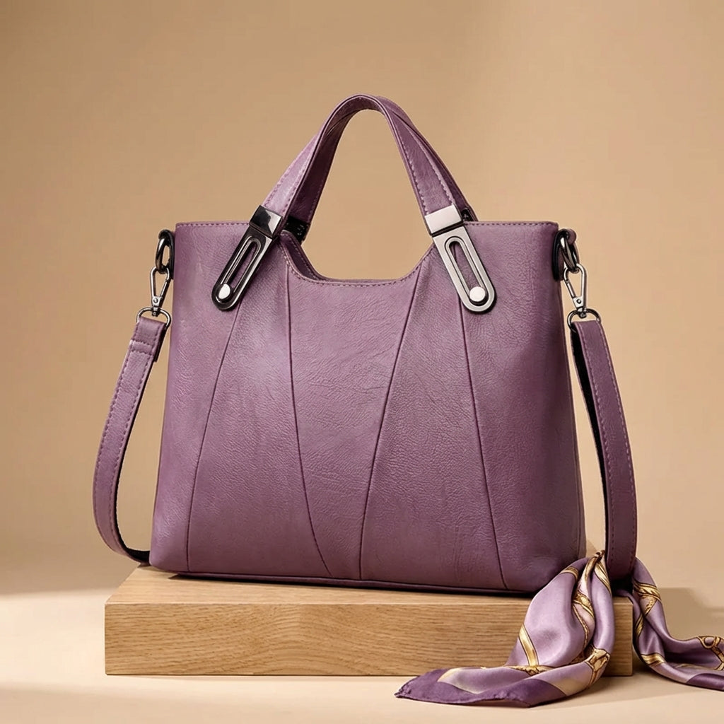 Nomcebo | Pebbled Leather Structured Tote