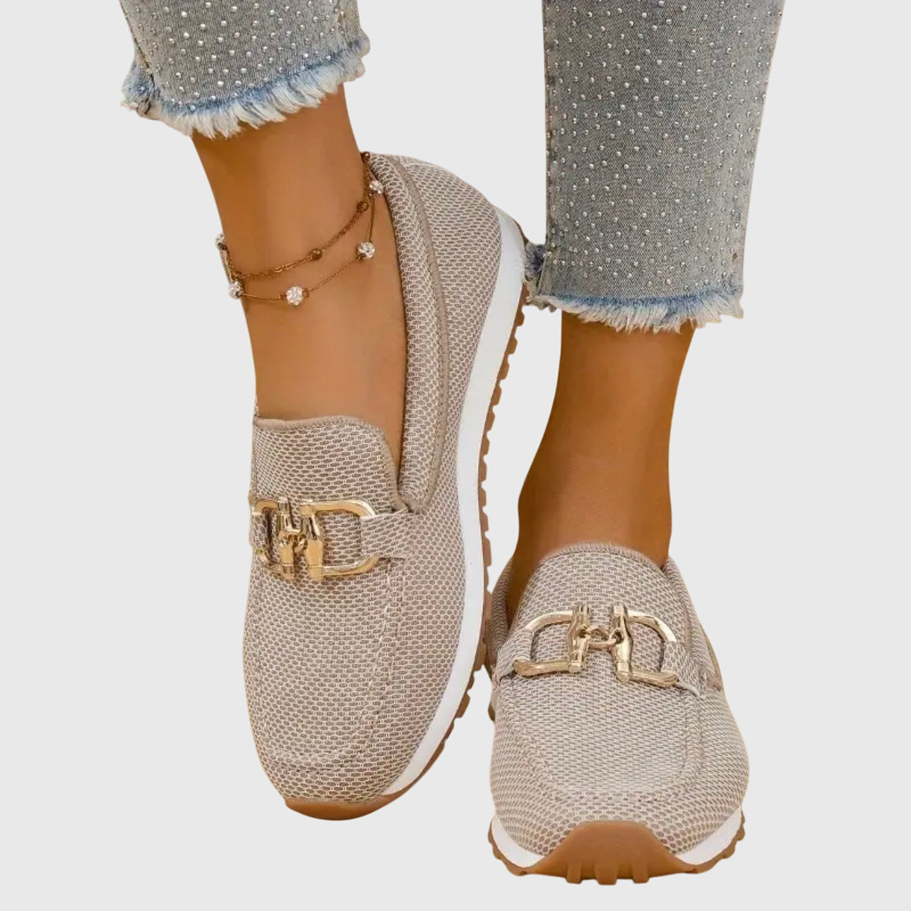 Ntombifikile | Orthopedic Loafer-Sneaker Gold Detail