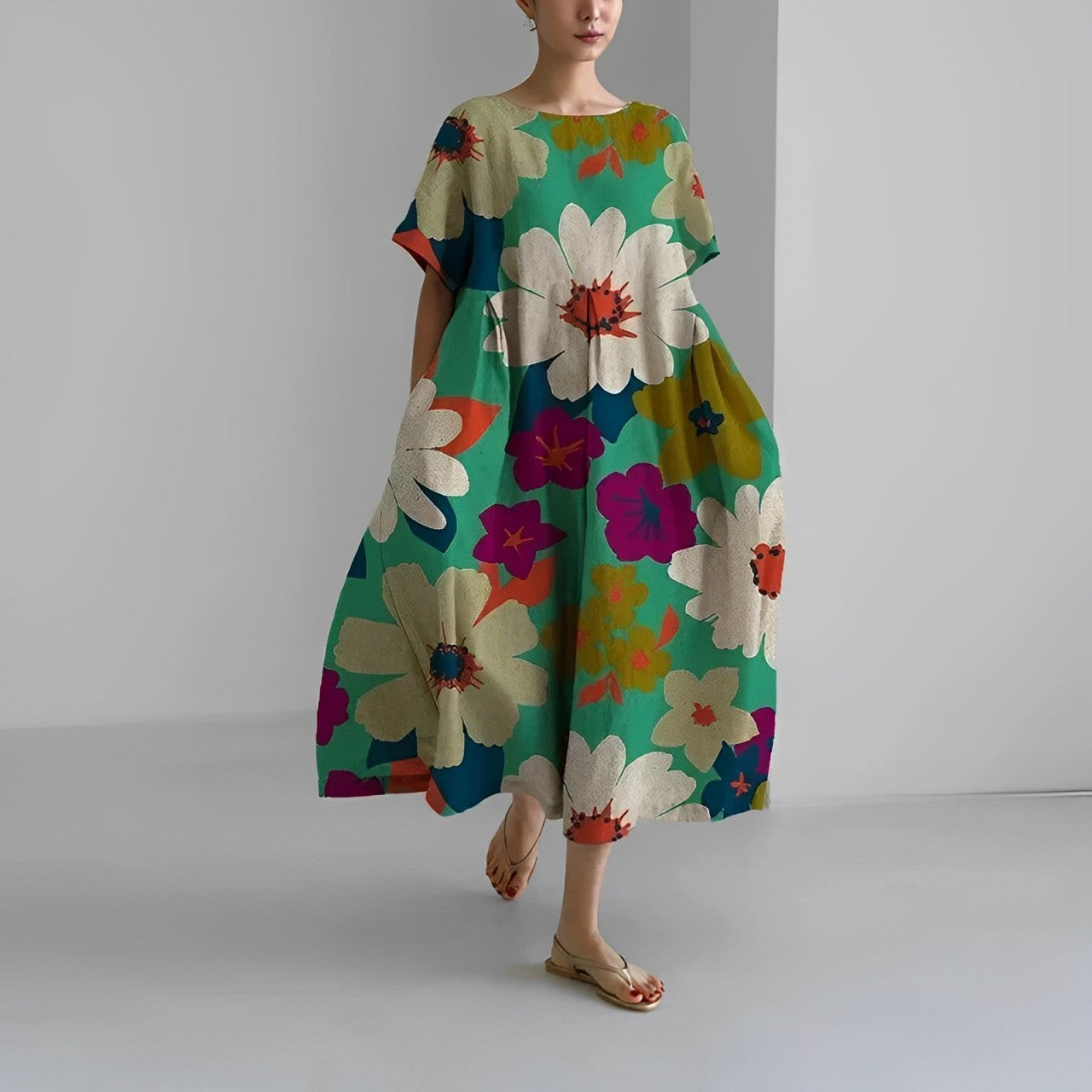 Elara | Boho Floral Spring Dress