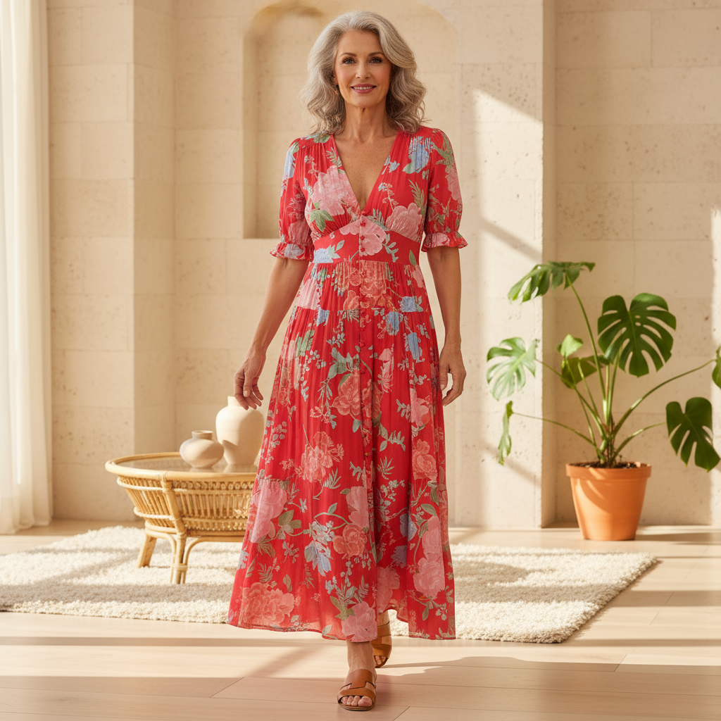 Clarisse | Romantic Floral Maxi Dress