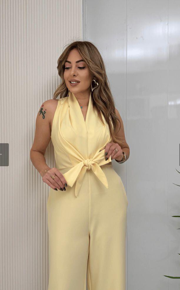 Nkele | Fluid Wide-Leg Elegant Jumpsuit