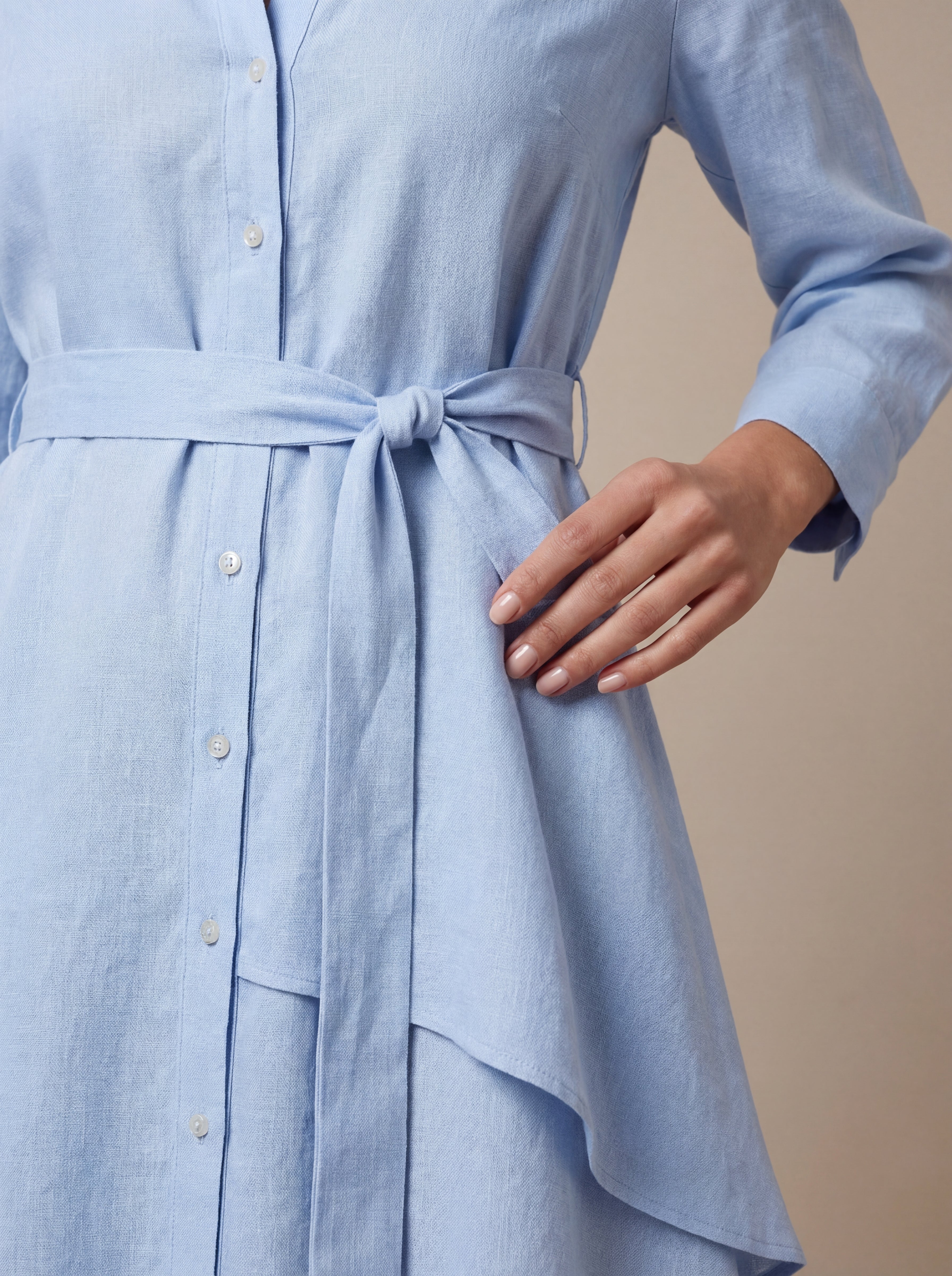 Stella | Collared Tie-Waist Dress