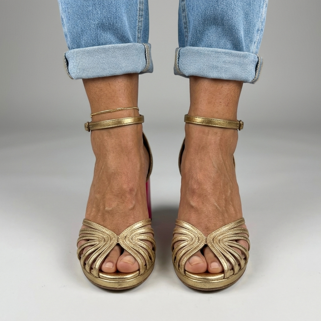 Thabo | Cushioned Open-Toe Ankle-Strap Heels