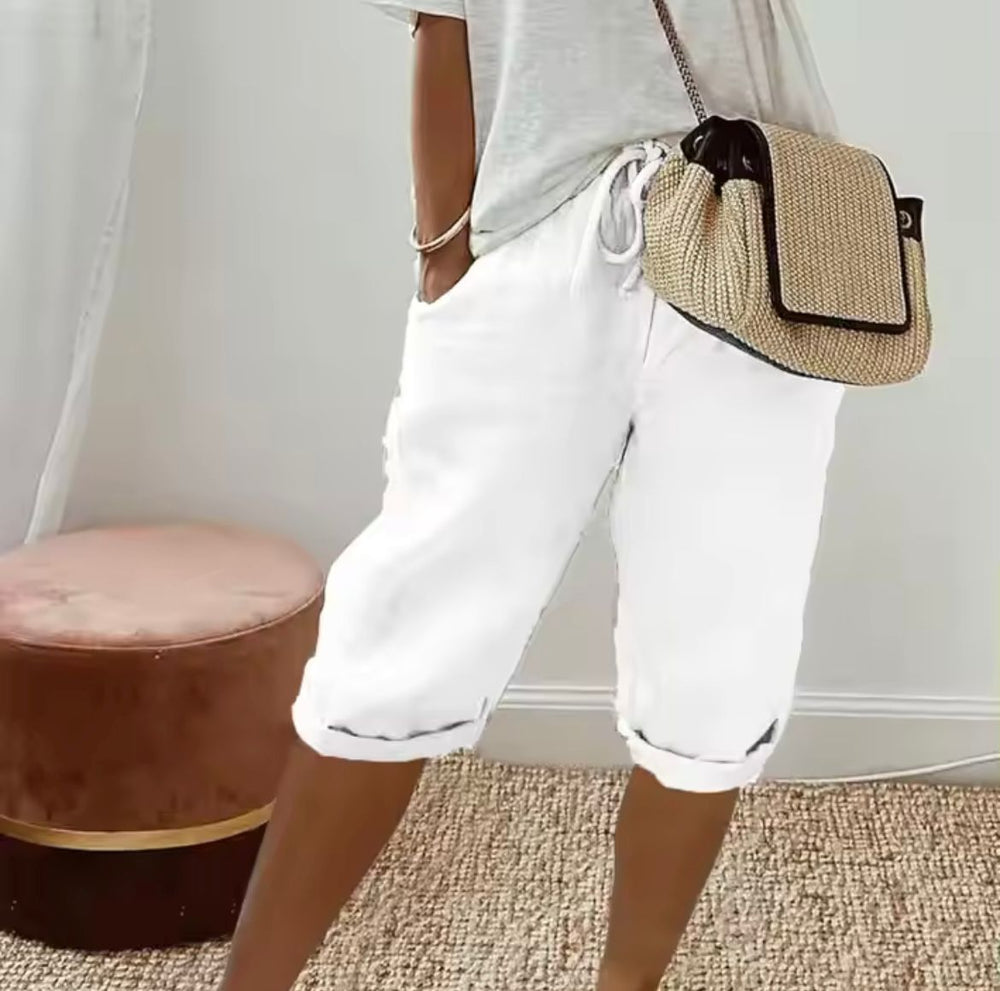 Camille | Linen Full Shorts