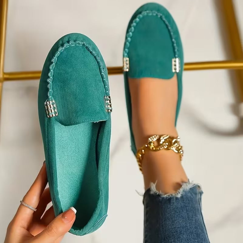 Lorato | Metal Stitch Slip-On Loafers