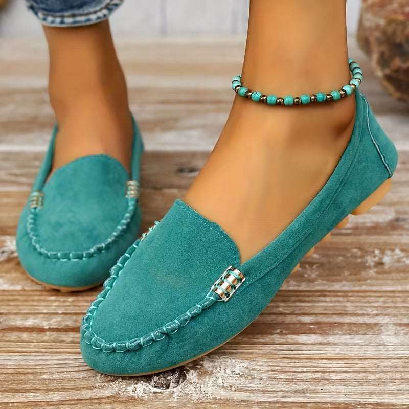 Lorato | Metal Stitch Slip-On Loafers