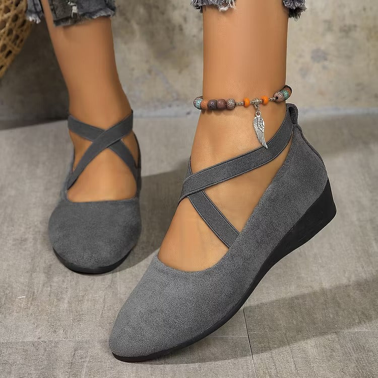 Keneilwe | Faux Suede Orthopedic Wedge Flat