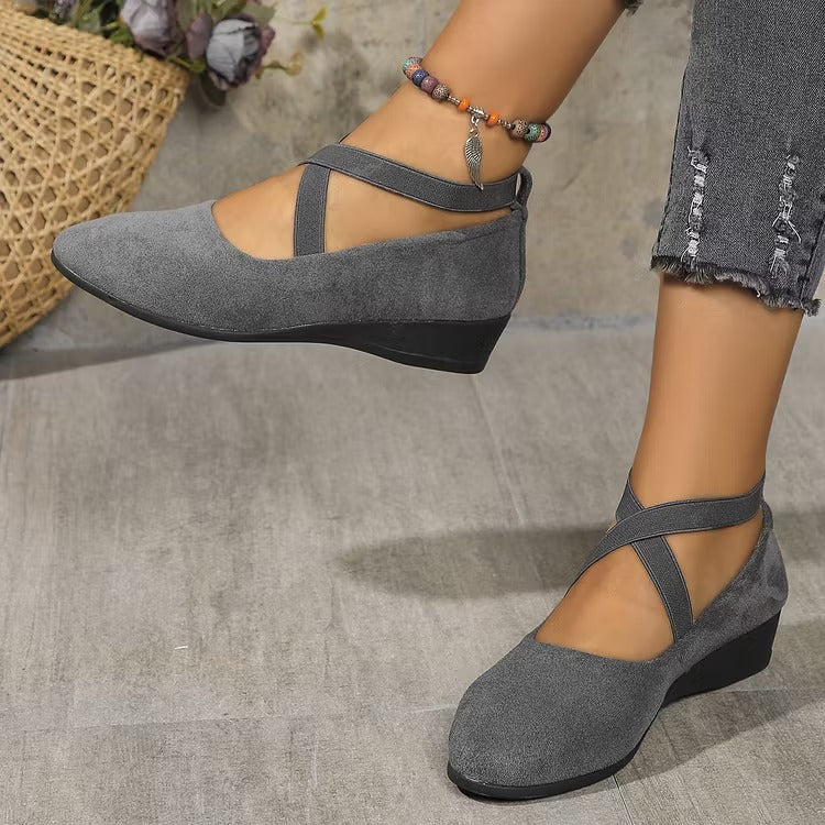 Keneilwe | Faux Suede Orthopedic Wedge Flat