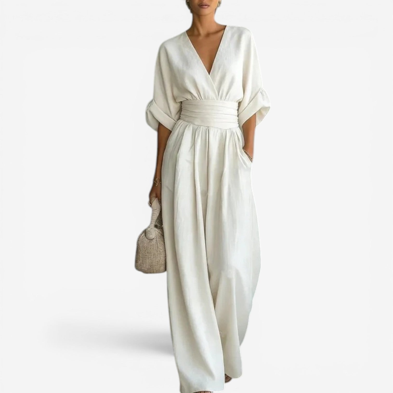 Tebogo | Elegant Cinched-Waist Jumpsuit