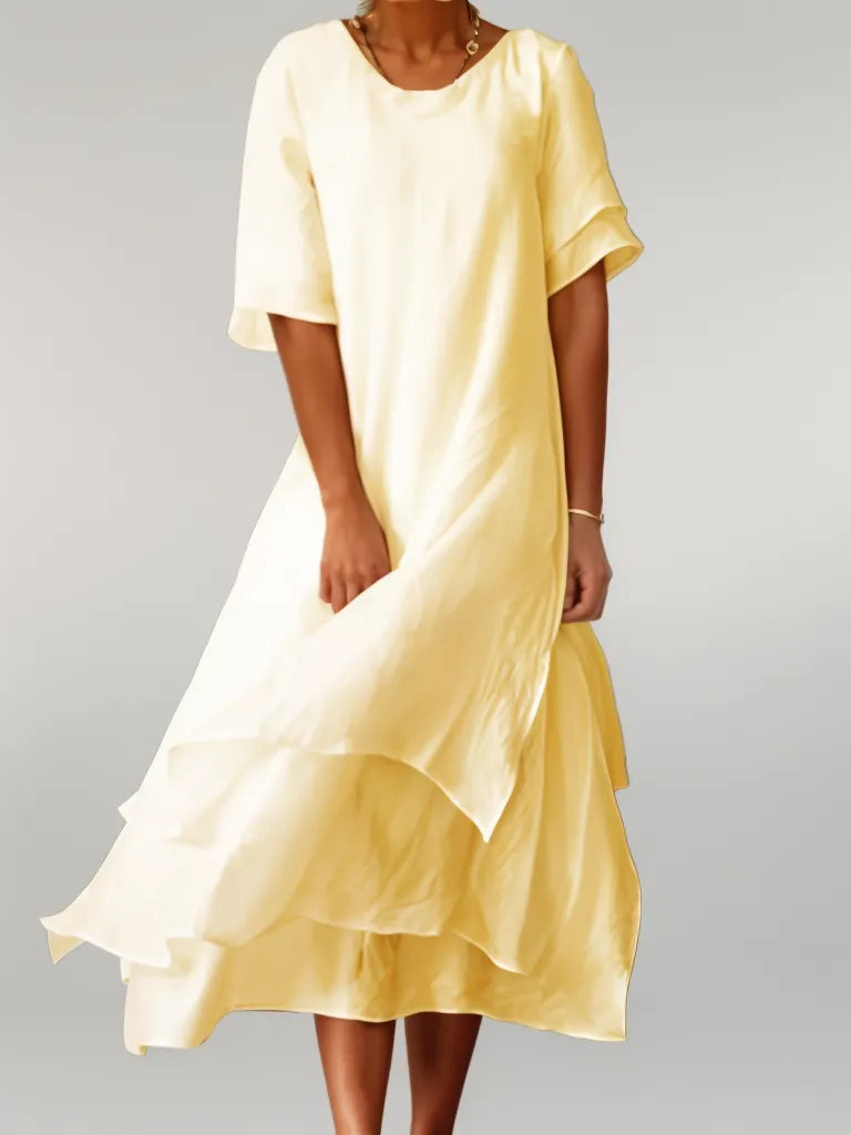 Nora | Elegant Cotton Long Dress