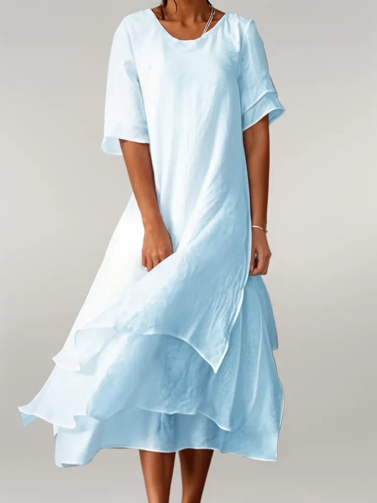 Nora | Elegant Cotton Long Dress