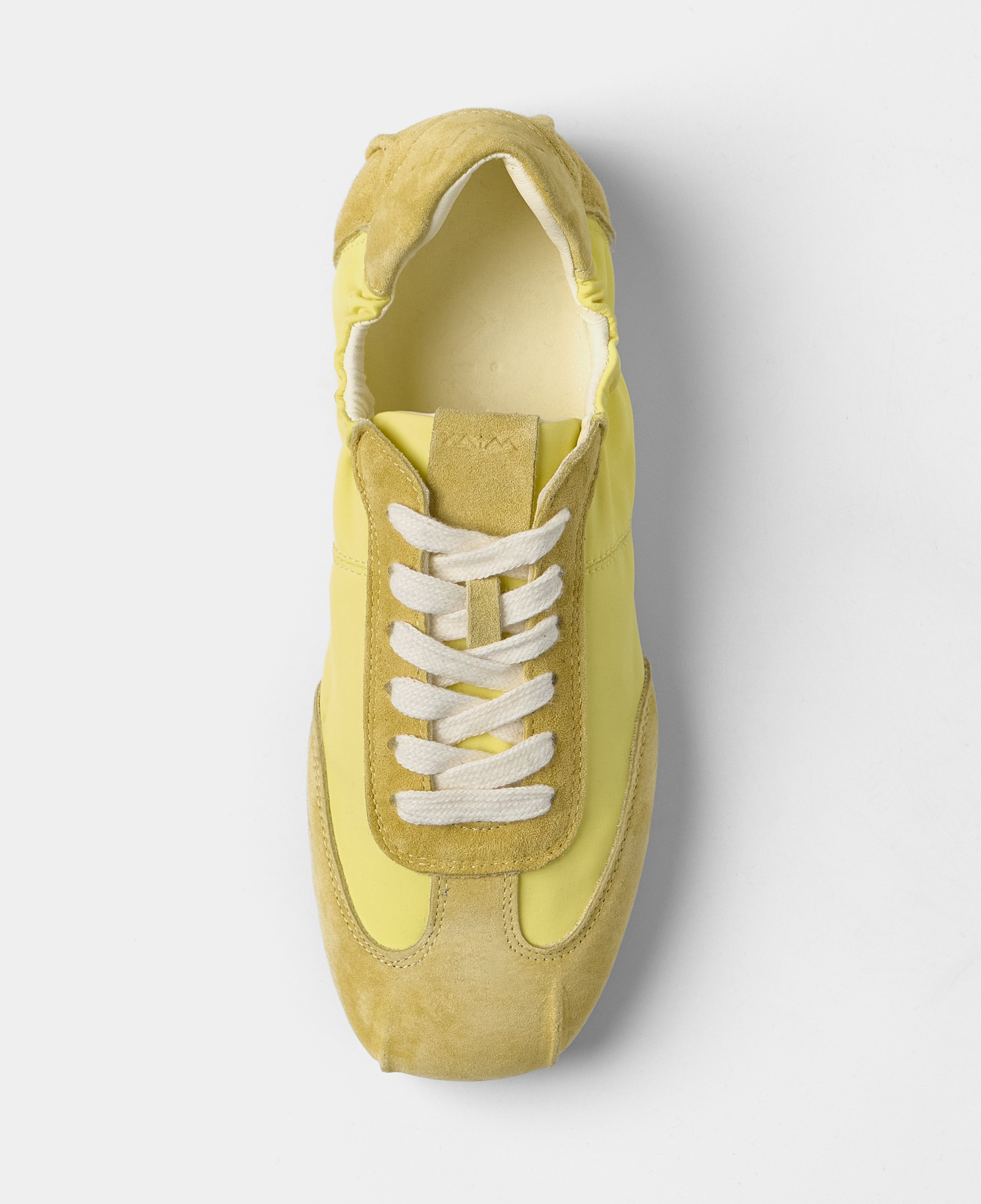 Boipelo | Yellow Lace-Up Nylon Sneaker