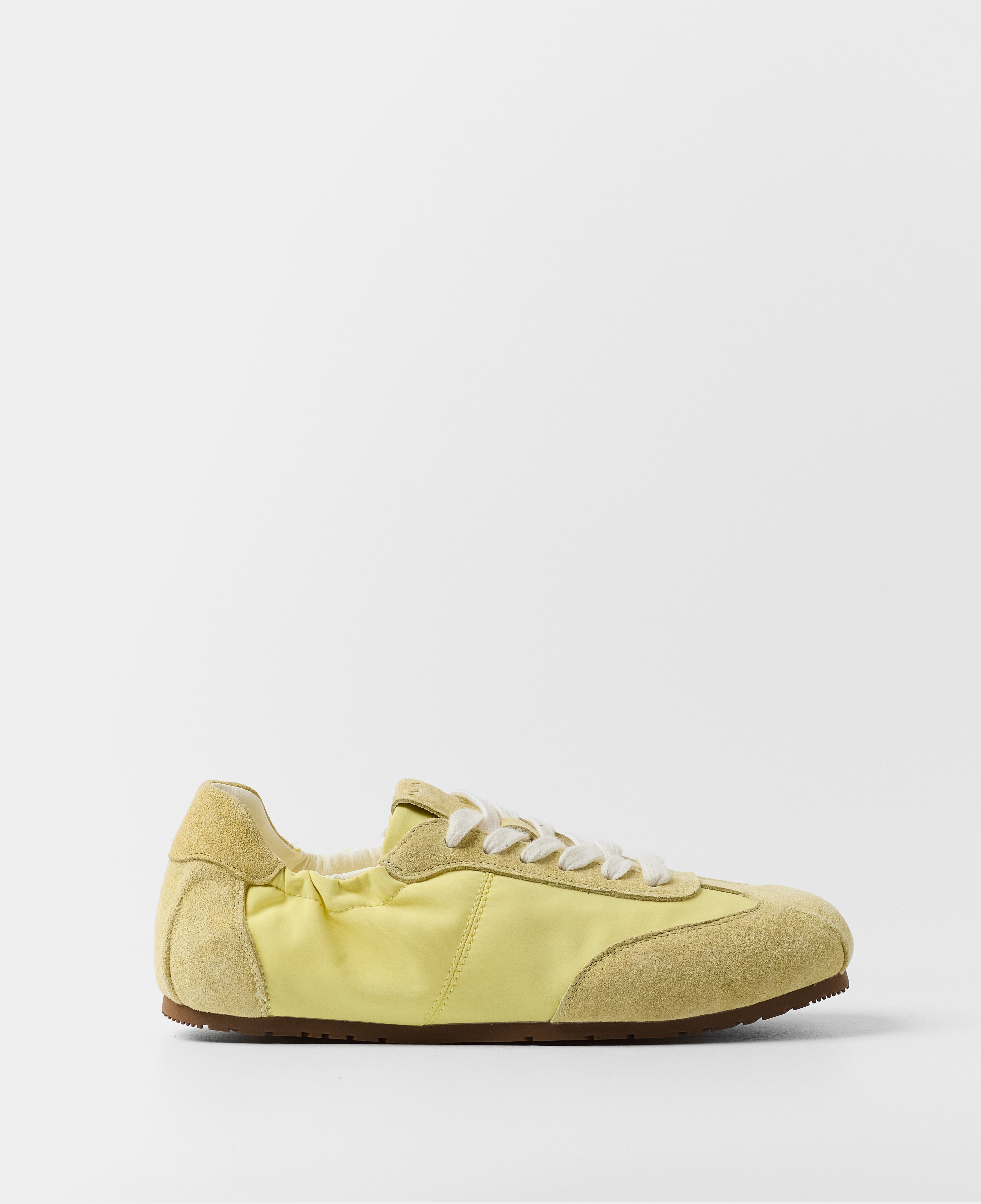 Boipelo | Yellow Lace-Up Nylon Sneaker