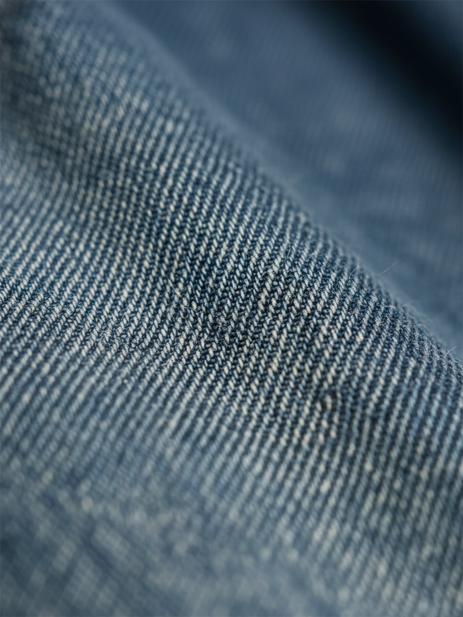 Odette | Vintage Washed Denim Maxi Dress