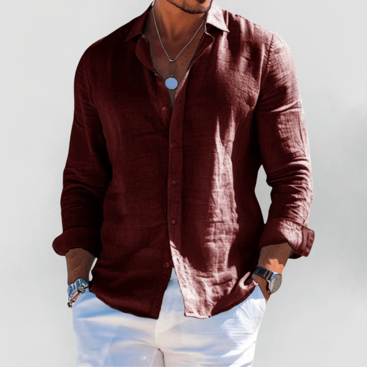 Carine | Lightweight Linen Summer Shirt