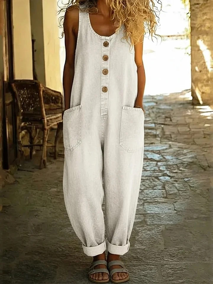 Nokwanda | Vintage Washed Denim Overalls