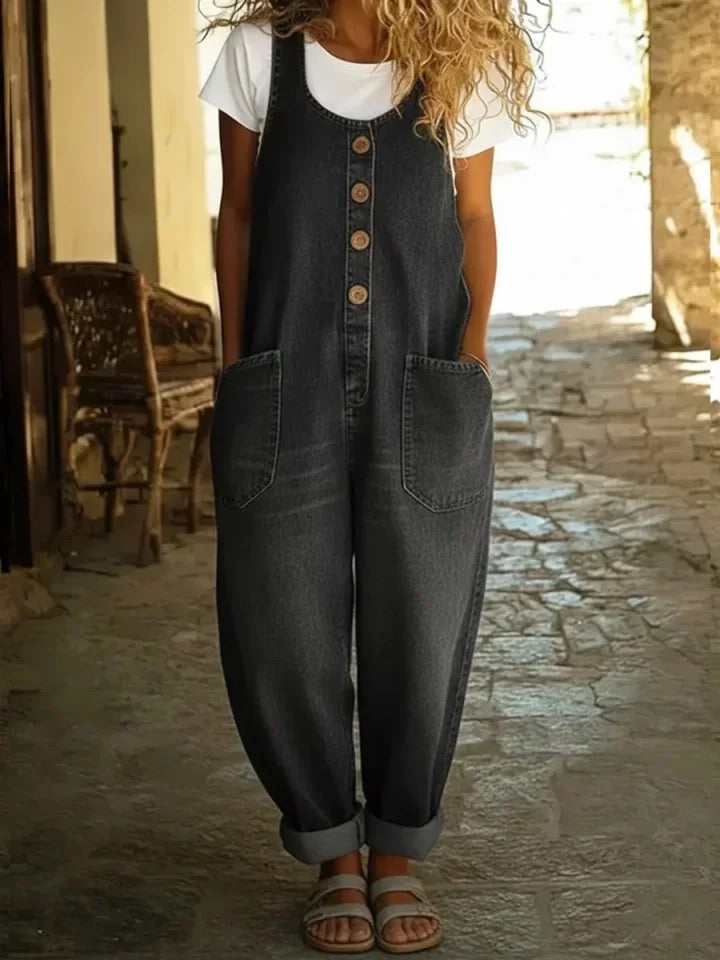 Nokwanda | Vintage Washed Denim Overalls