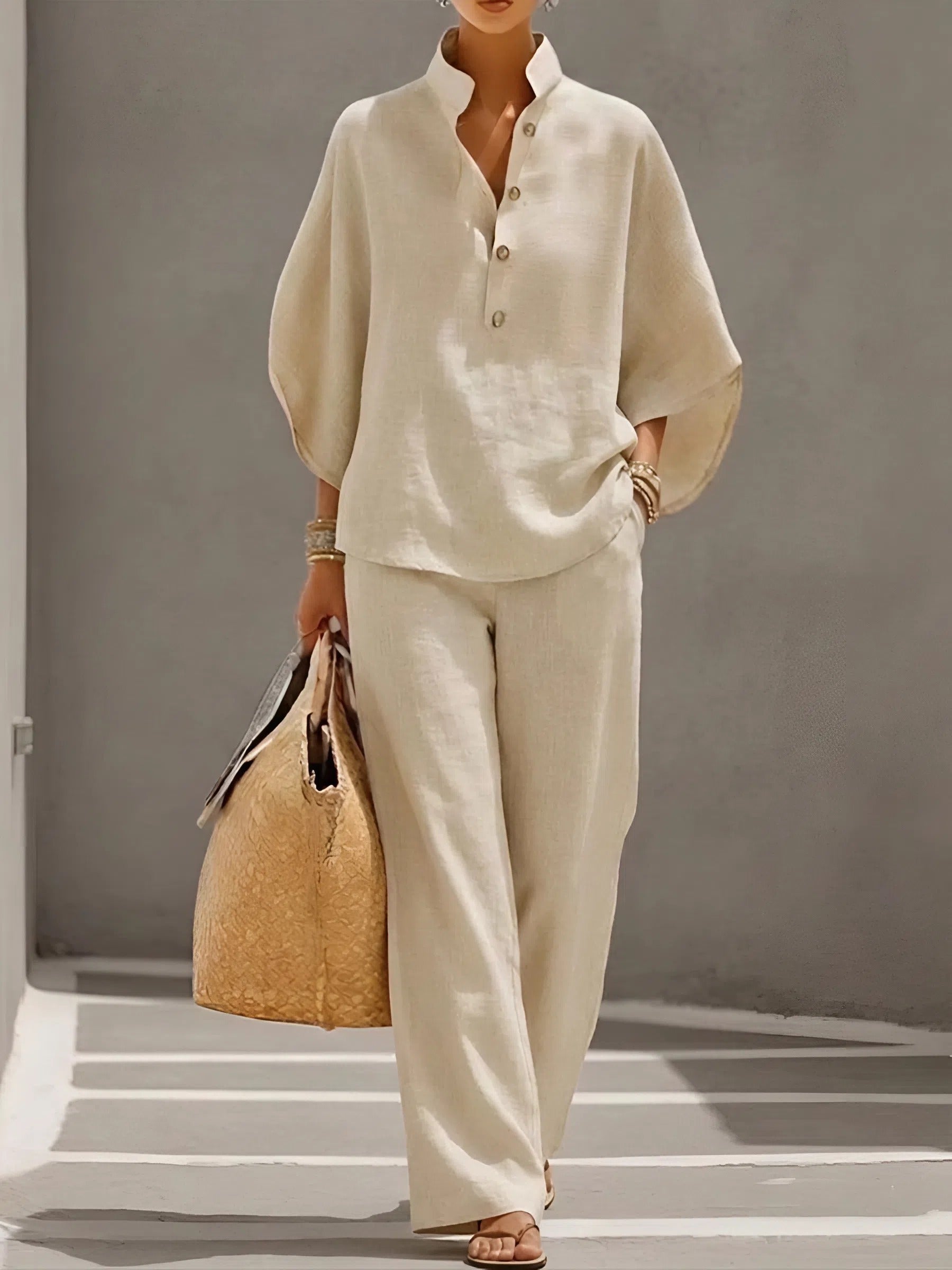 Galaletsang | Linen Cotton Breezy Two-Piece Set